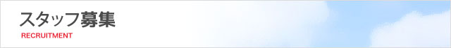 スタッフ募集